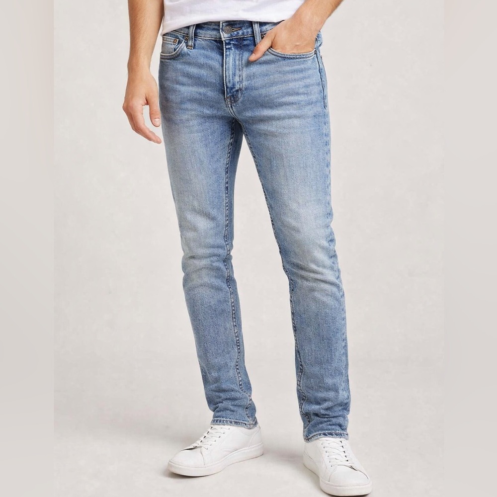RSQ‎ men’s Skinny Jeans W28xL32 Light Wash Stretch Denim Slim Taper